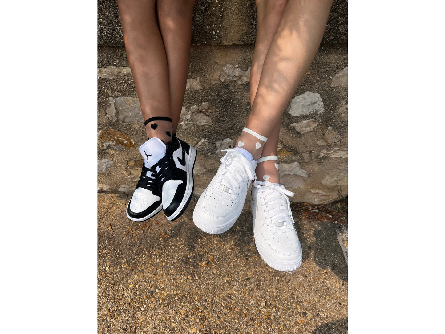 Black Heart Ankle Socks