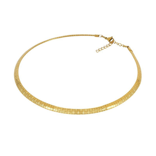 Gold Snake Necklace 6mm