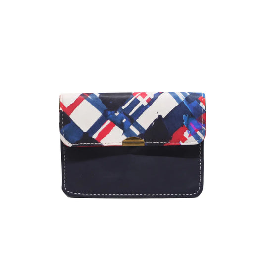 Multi-Colour and Pocket Leather Purse - Mini