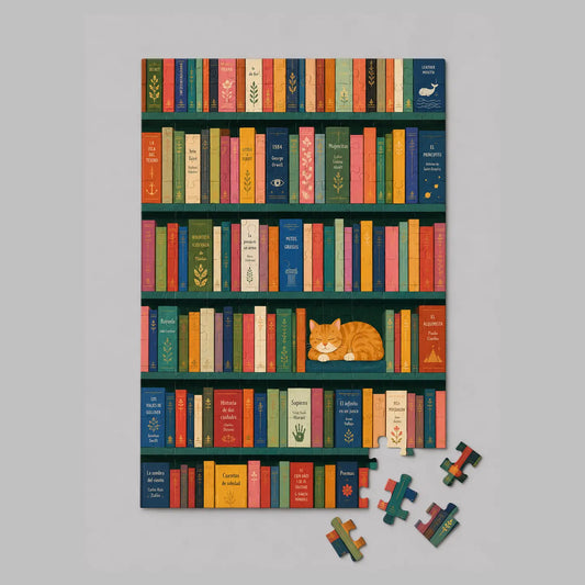 Bookshelf Mini Jigsaw Puzzle