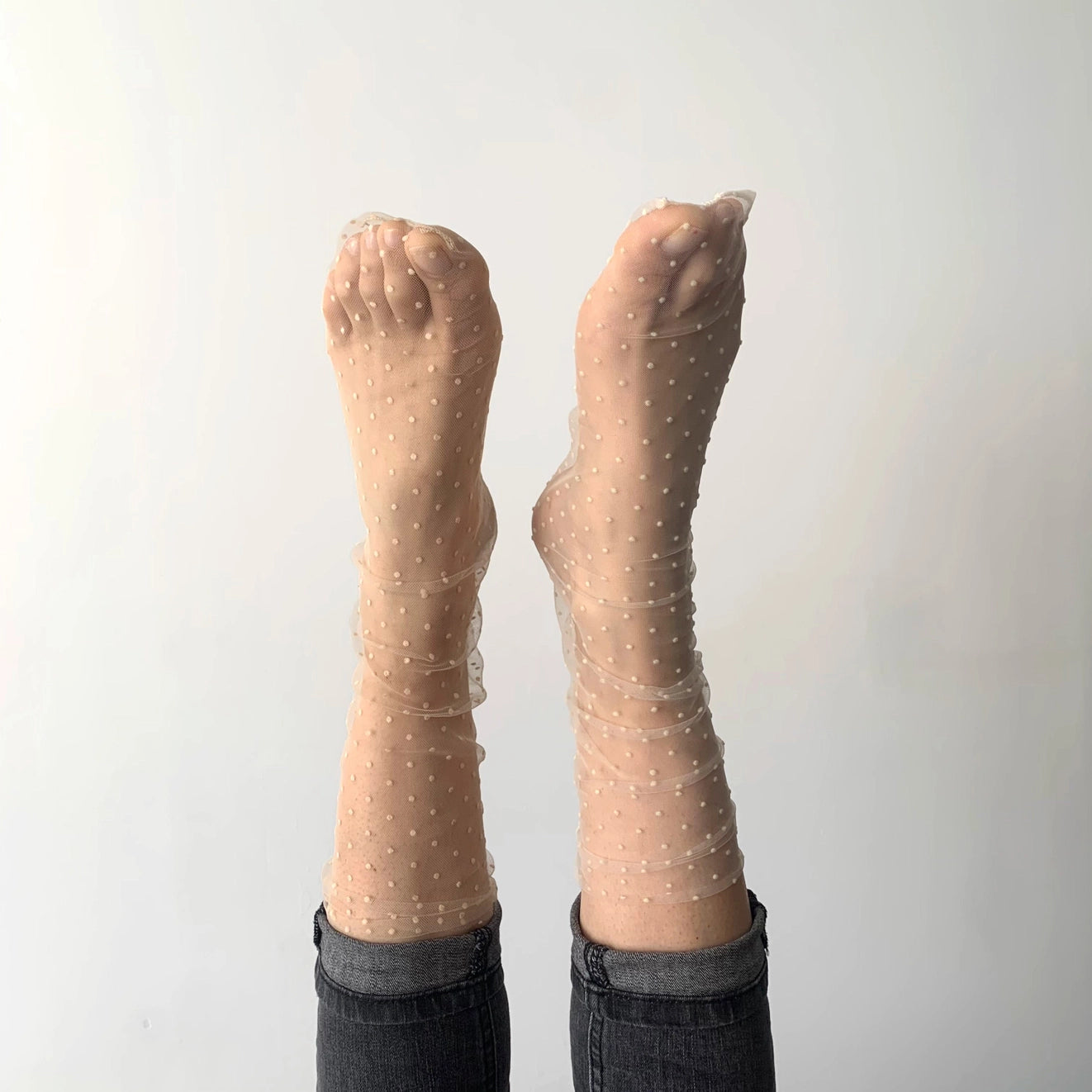 Champagne Maeva Transparent Socks