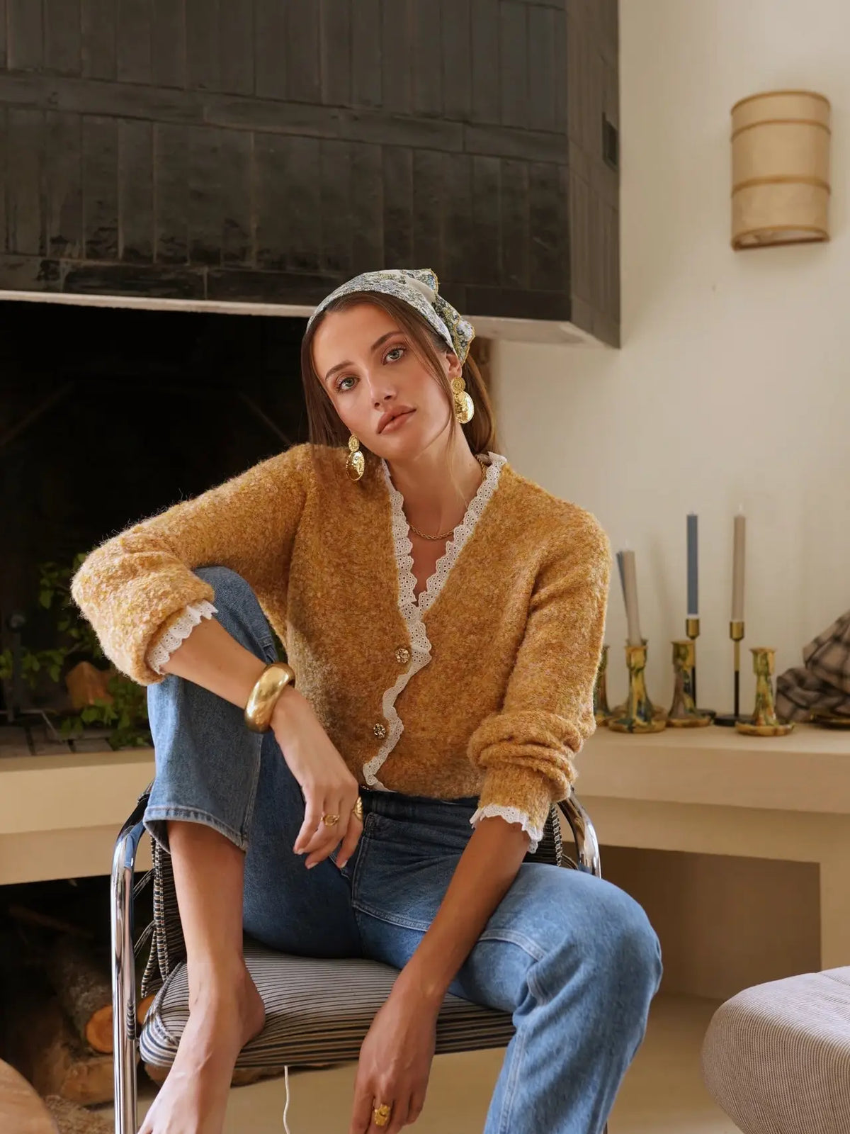 Yellow Neva Cardigan