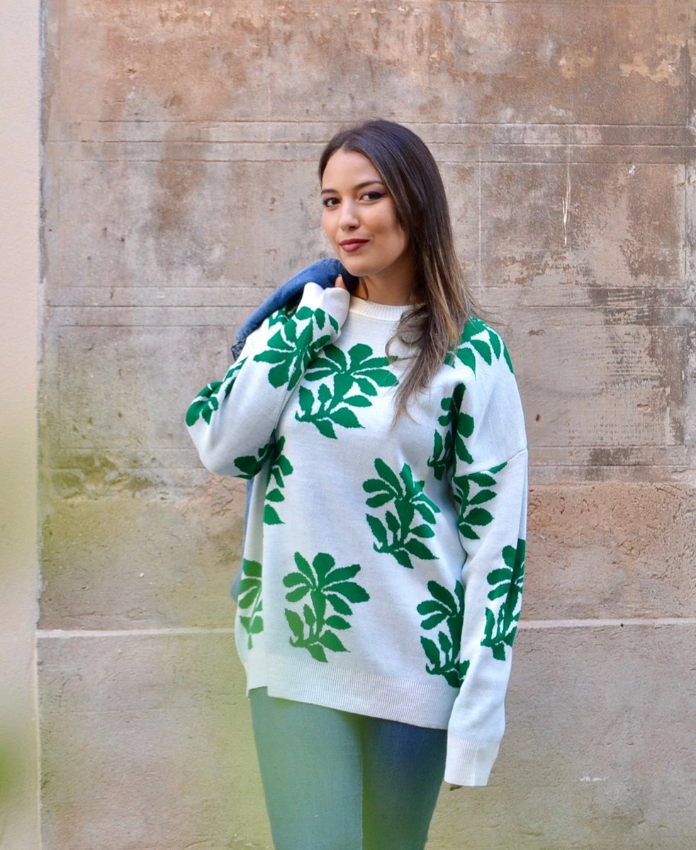 Leafy Sweater - Green
