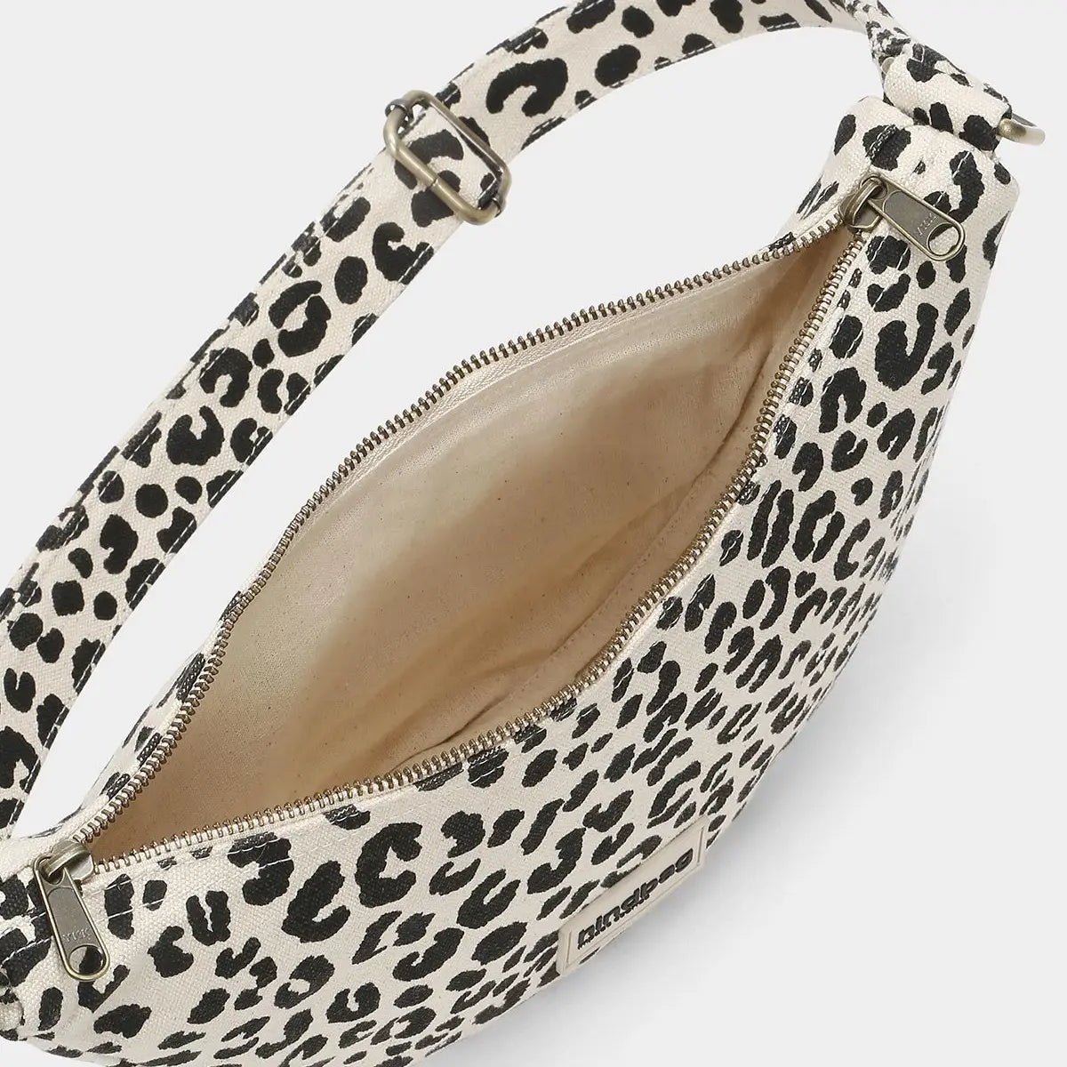 Andrea Leopard Half-Moon Bag