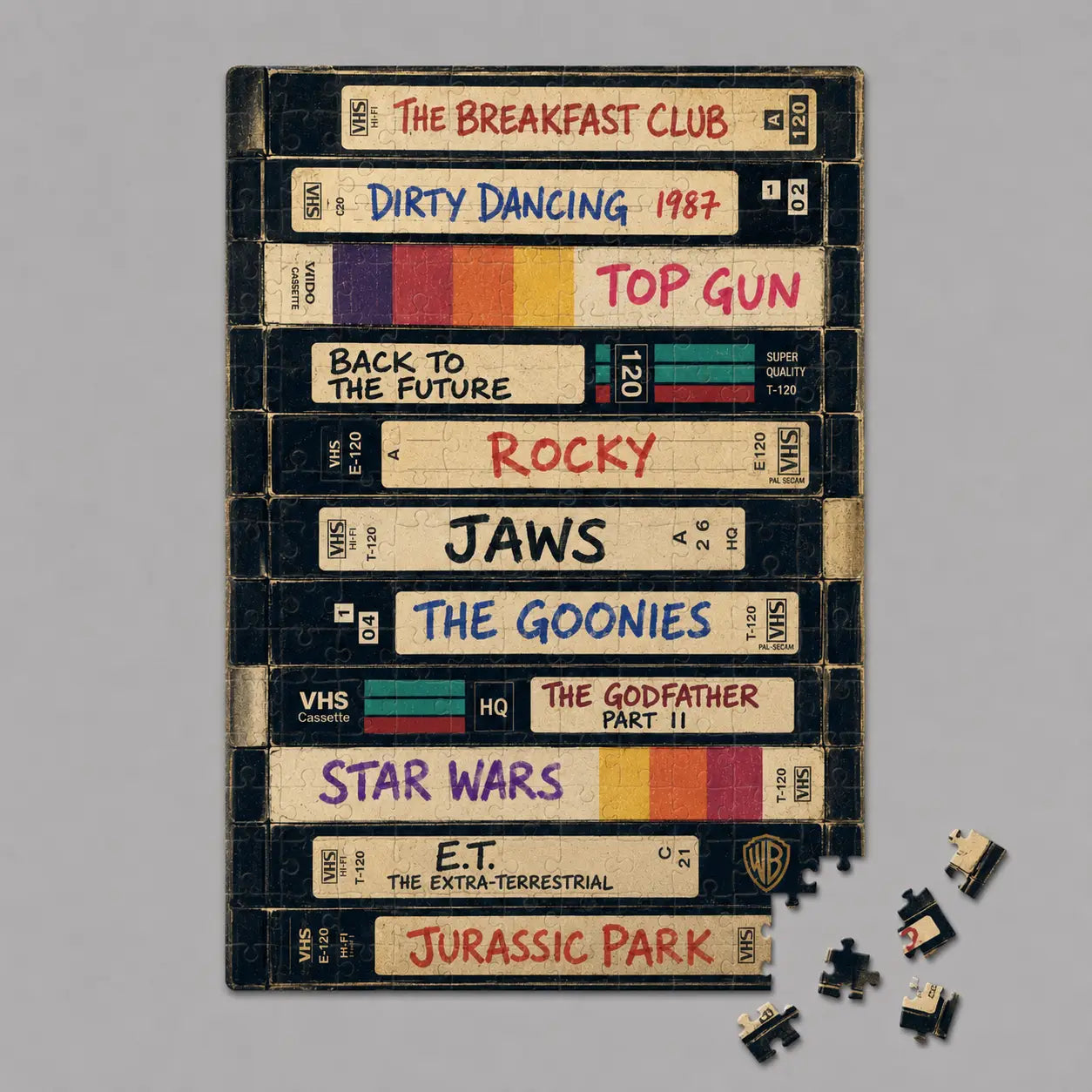 Retro Vhs Movie Mini Jigsaw Puzzle