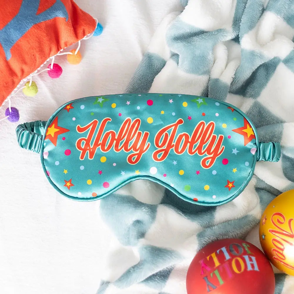 'Holly Jolly' Satin Sleep Mask