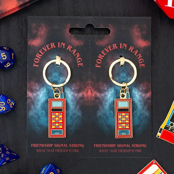 Set of 2 Friendship Walkie Talkie Keyrings