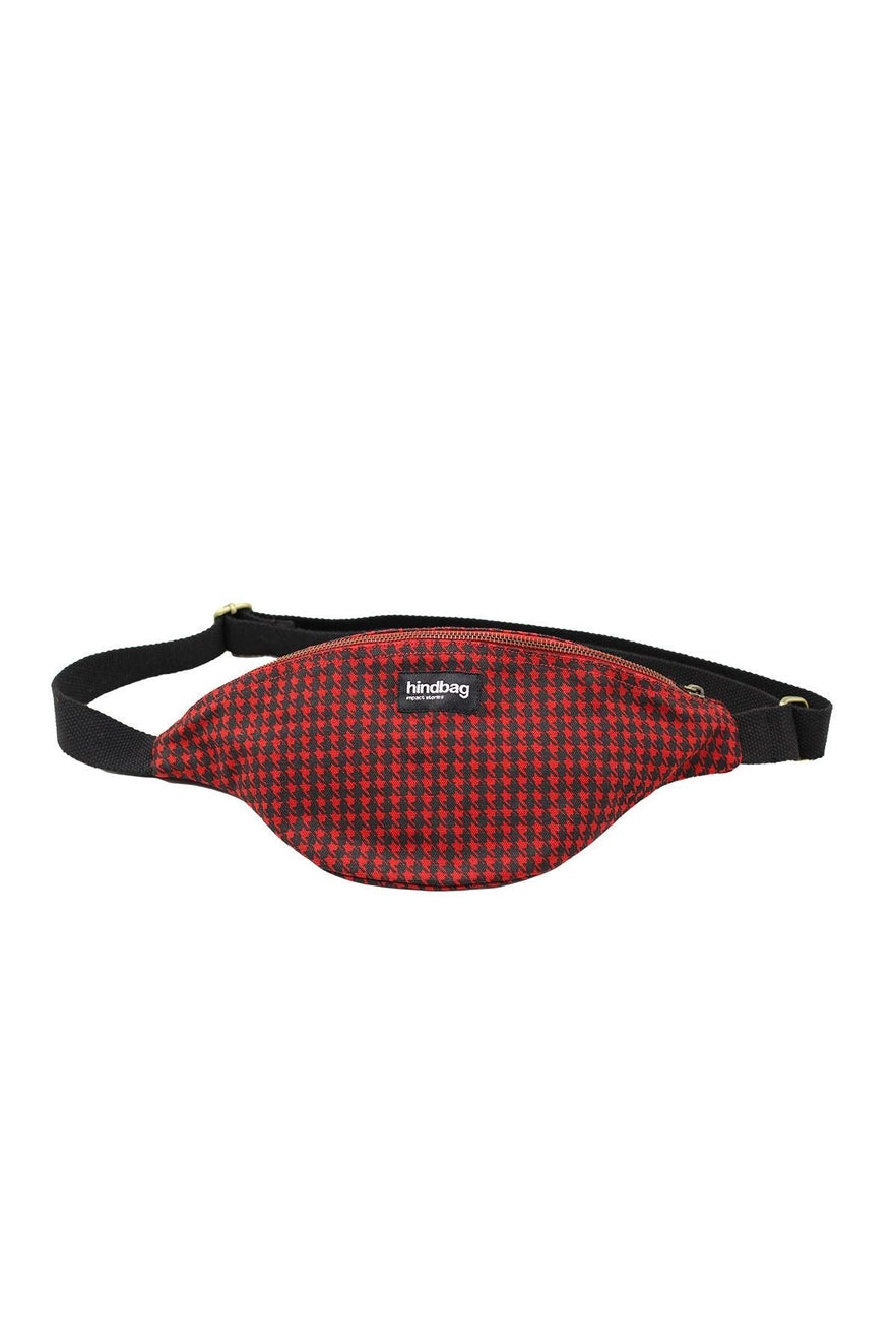 Red Houndstooth Olivia Fanny Pack