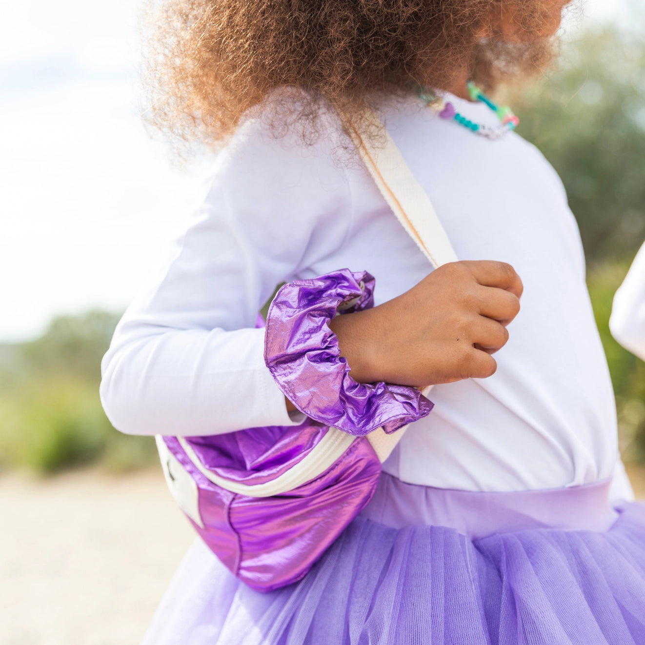 Metallic Kid Fanny Pack Violet