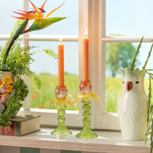 Tulip Glass Candle Holder 11x17x11cm