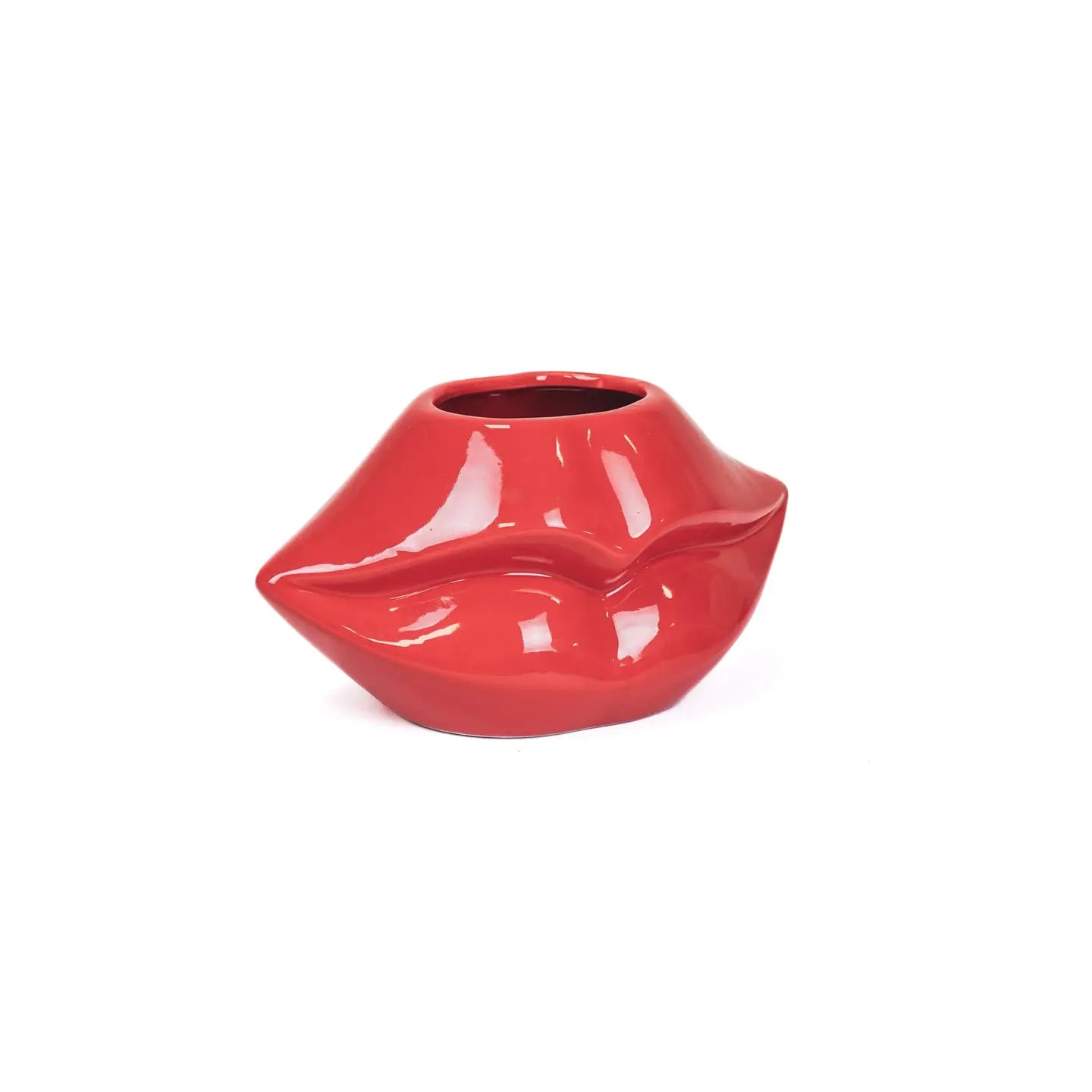 Red Lip Pot - 21x19x11cm