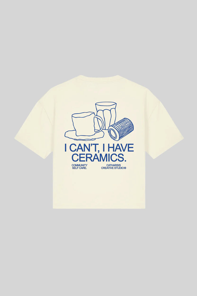 I Can't, I Have Ceramics. Cropped Tshirt