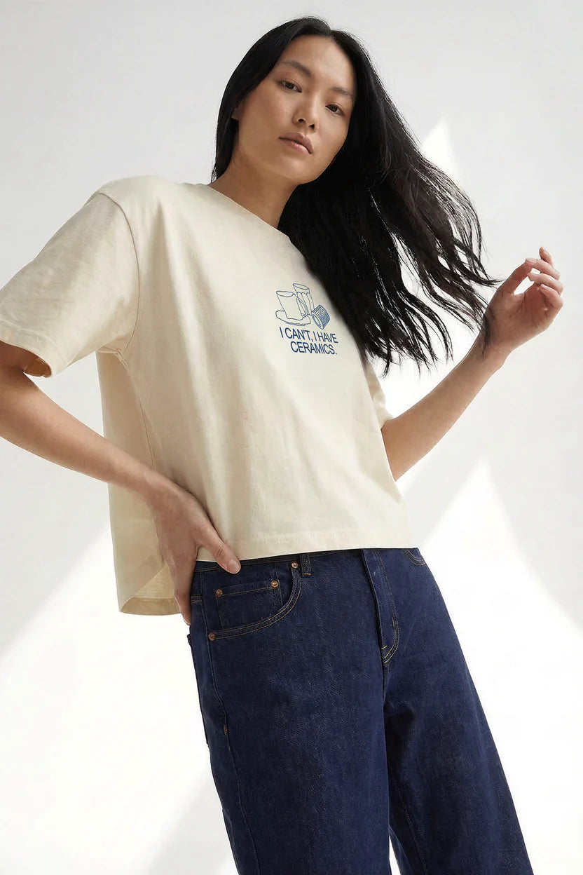 I Can't, I Have Ceramics. Cropped Tshirt