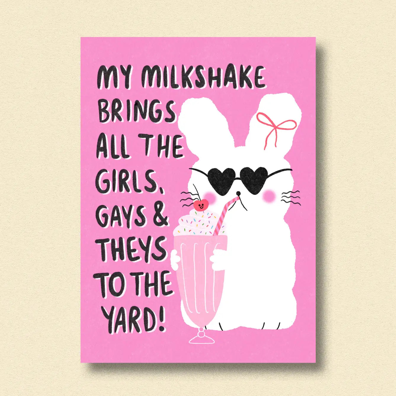 Postcard "Milkshake"