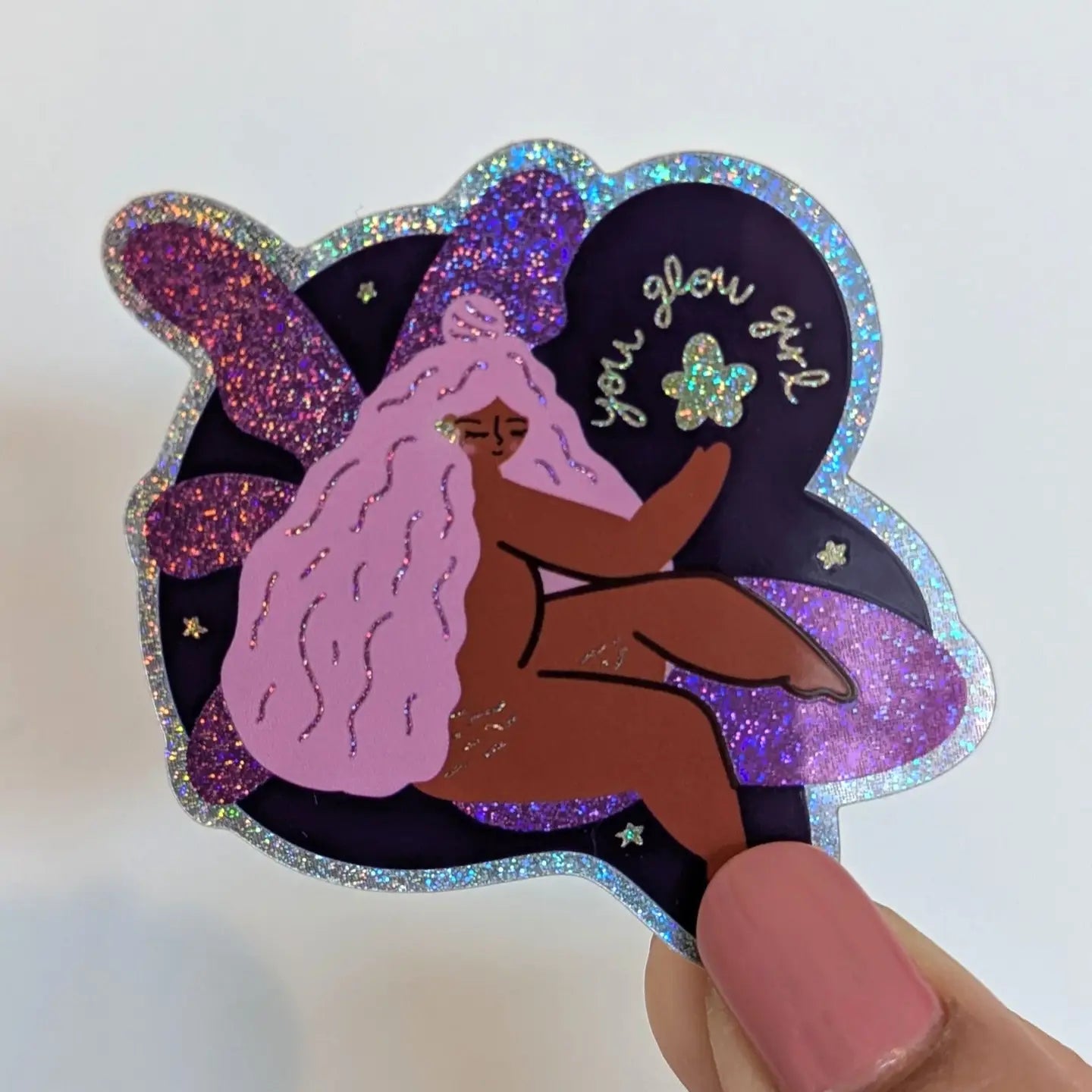 You Glow Girl Sticker