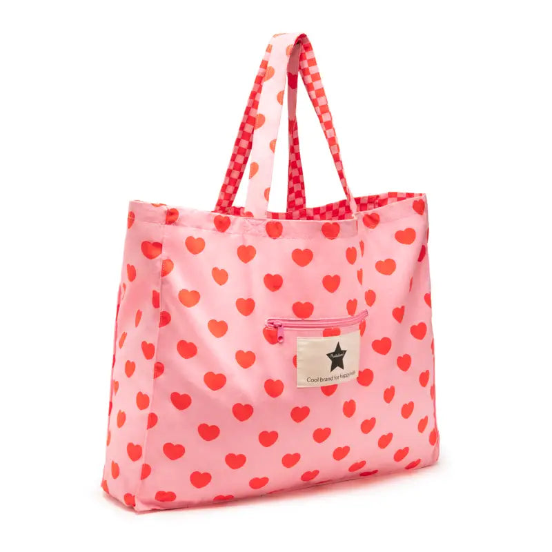 Le Grand Cotton Heart Tote Bag - Pink