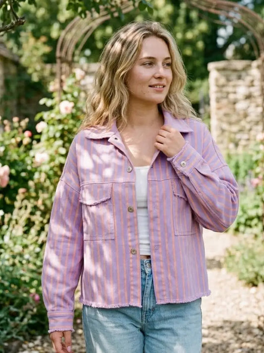 Lilac Striped Jacket