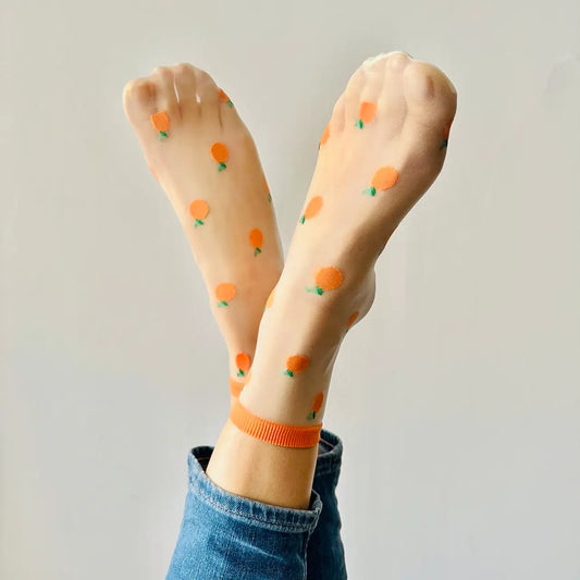 Orange Transparent Sock