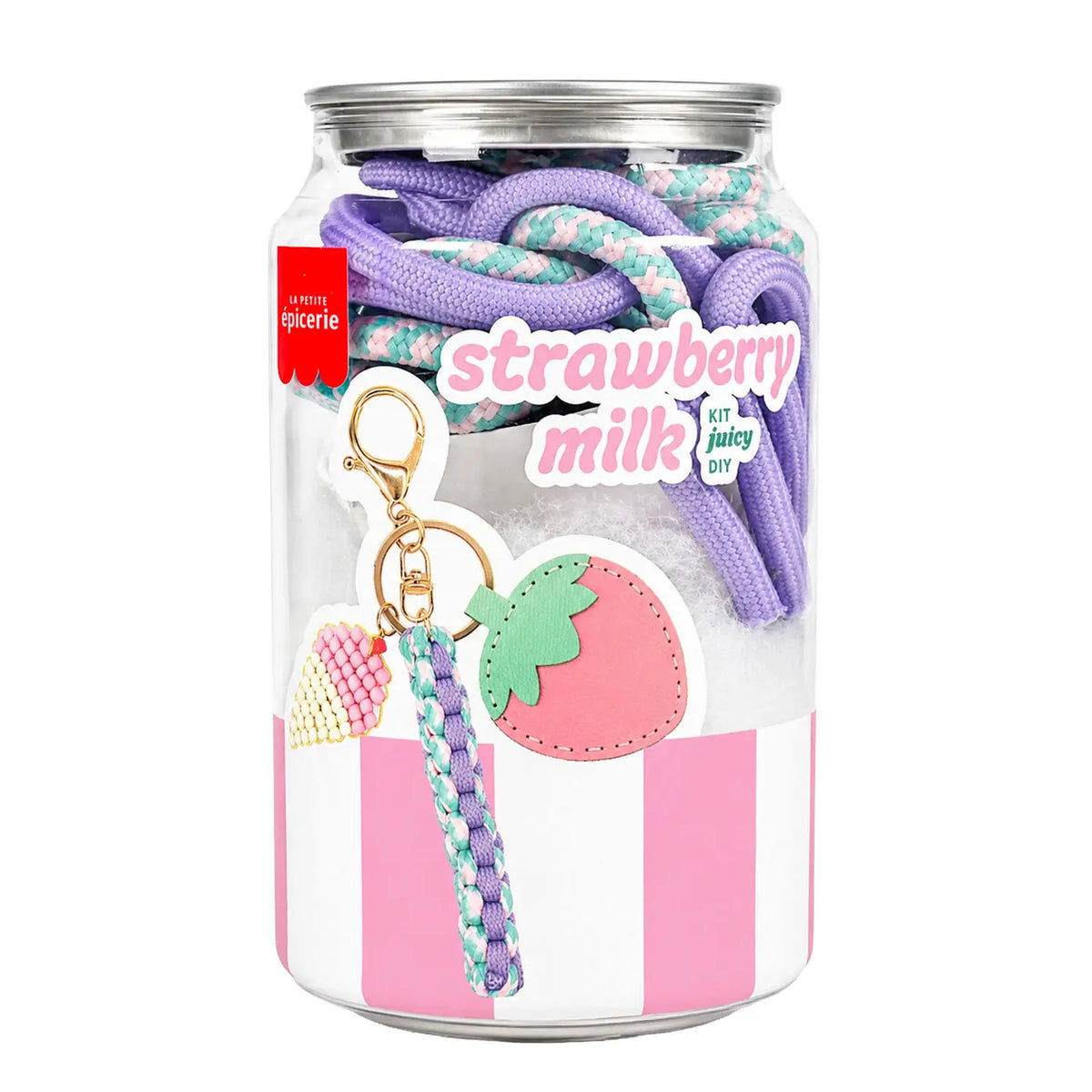 Can Bag Charm Kit - Strawberry Milk
