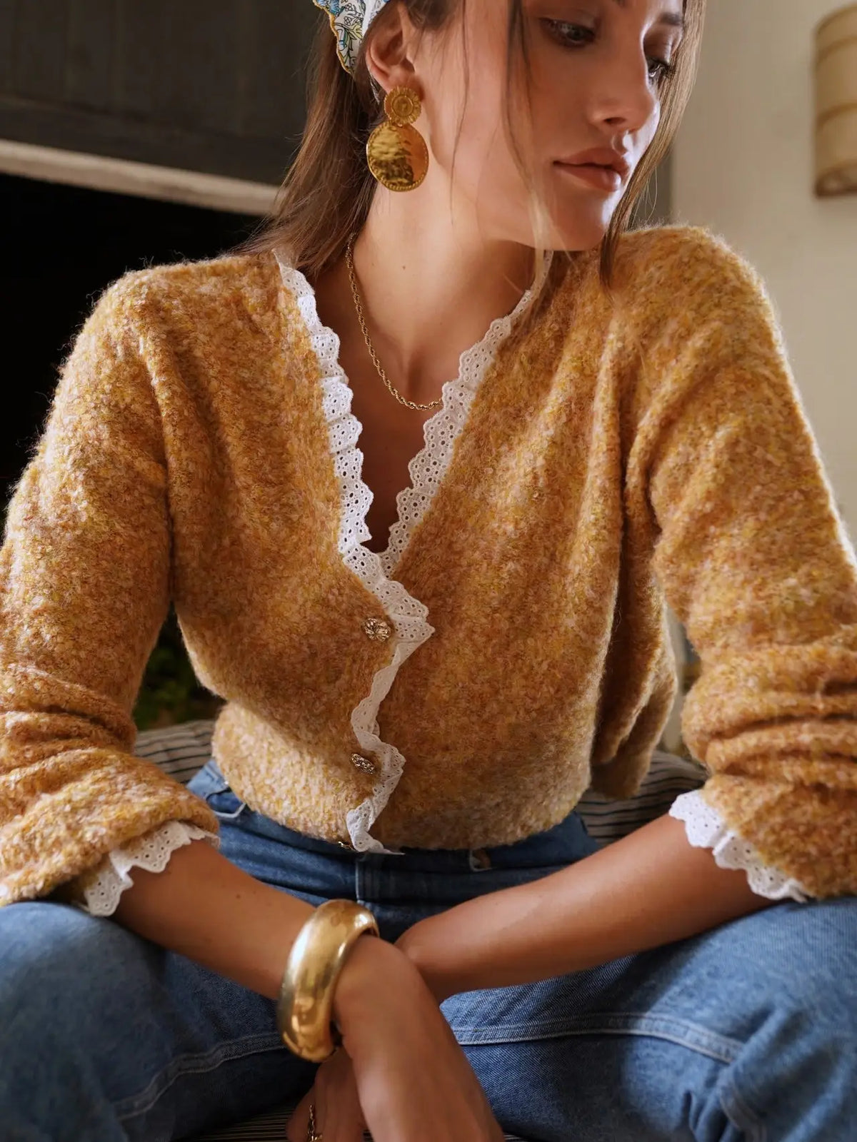 Yellow Neva Cardigan