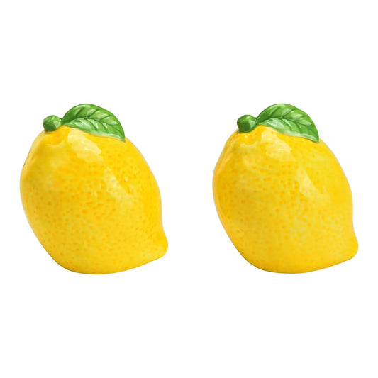 Lemon Ceramic Salt and Pepper Shakers 6x7x6cm