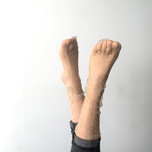 Champagne Maeva Transparent Socks