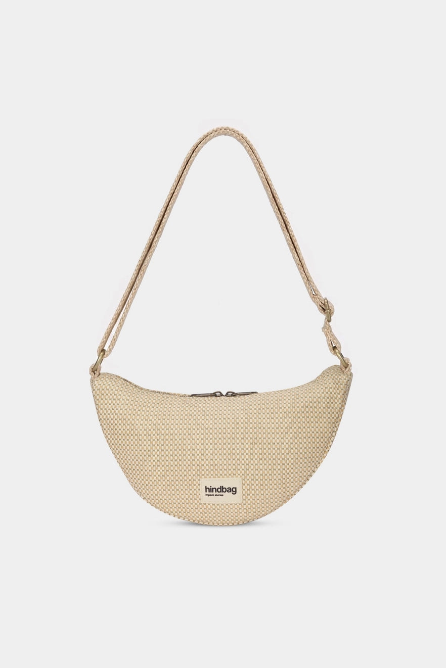 Andrea Woven Crossbody in Nude