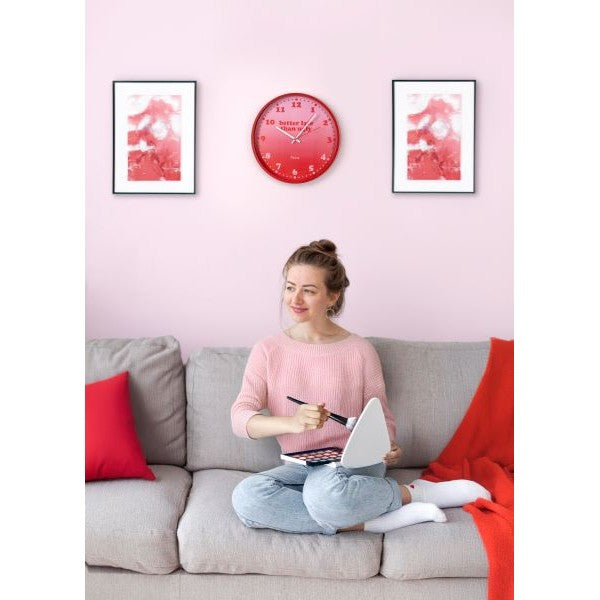Wall Clock  'BETTER LATE THAN UGLY' 35x4 cm