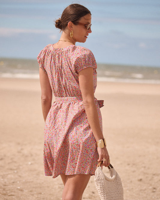 Irène Red Floral Dress