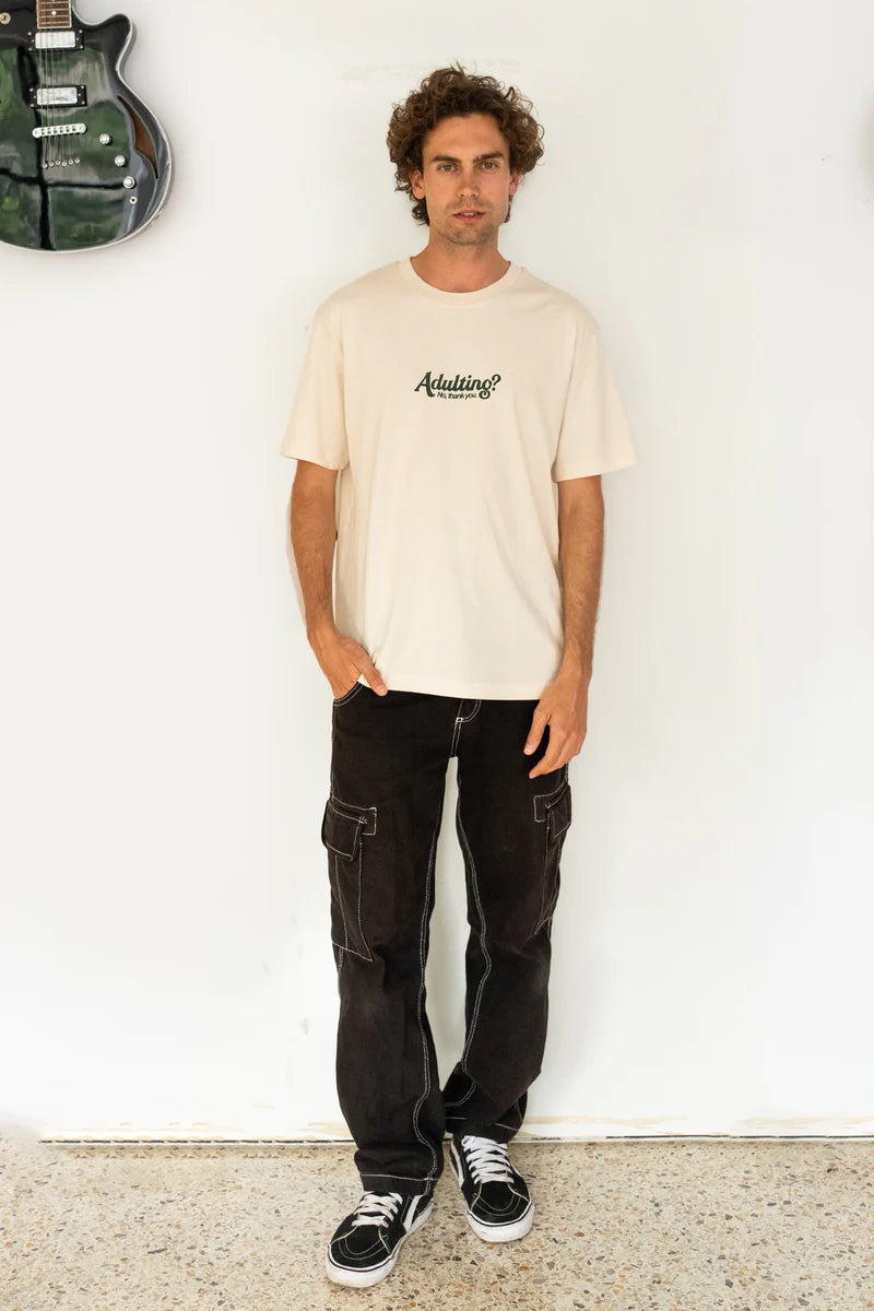 Adulting? No, Thanks | Natural Tee