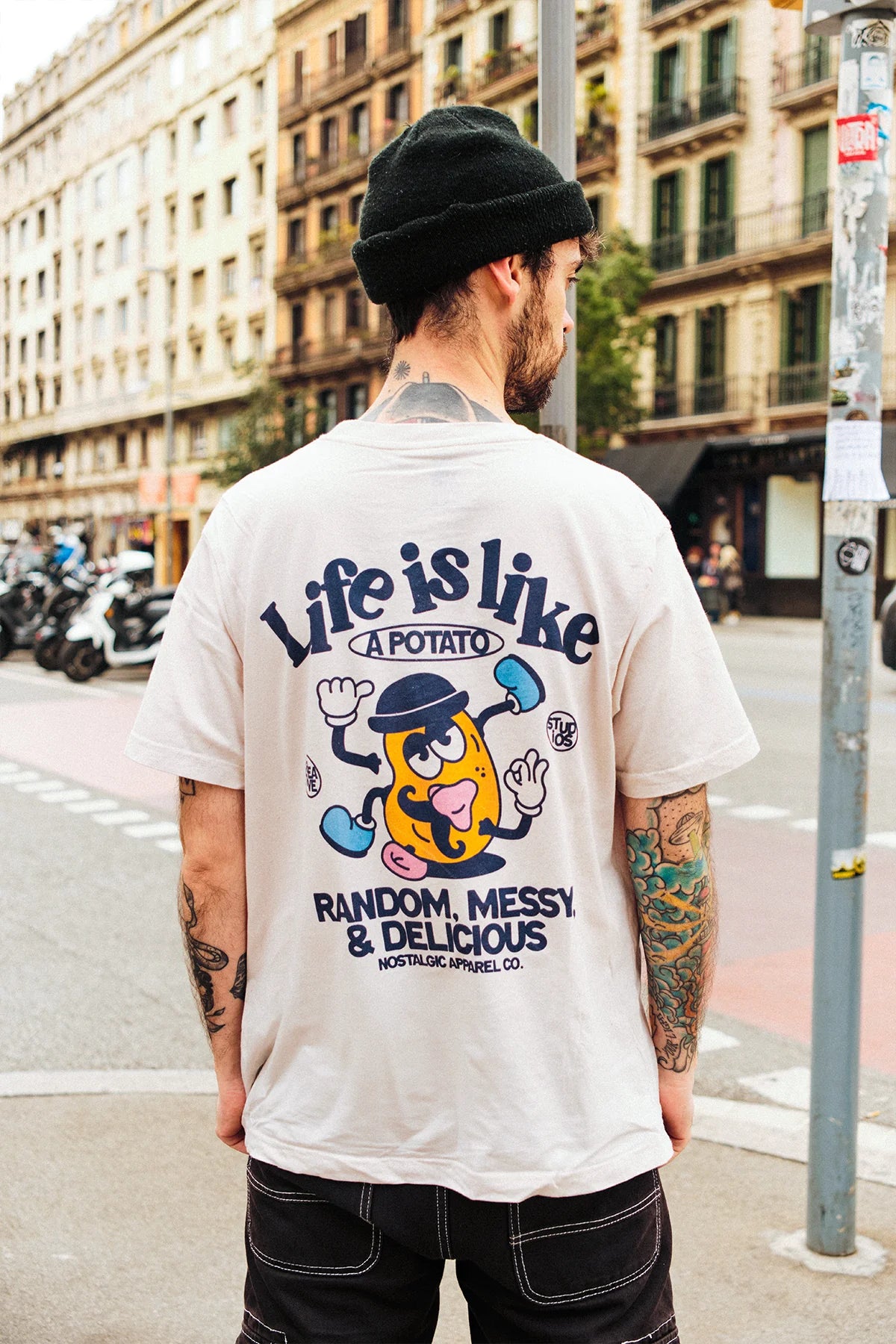 Life is like a potato | Natural Tee