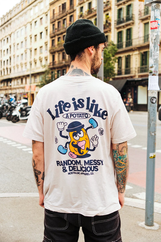 Life is like a potato | Natural Tee