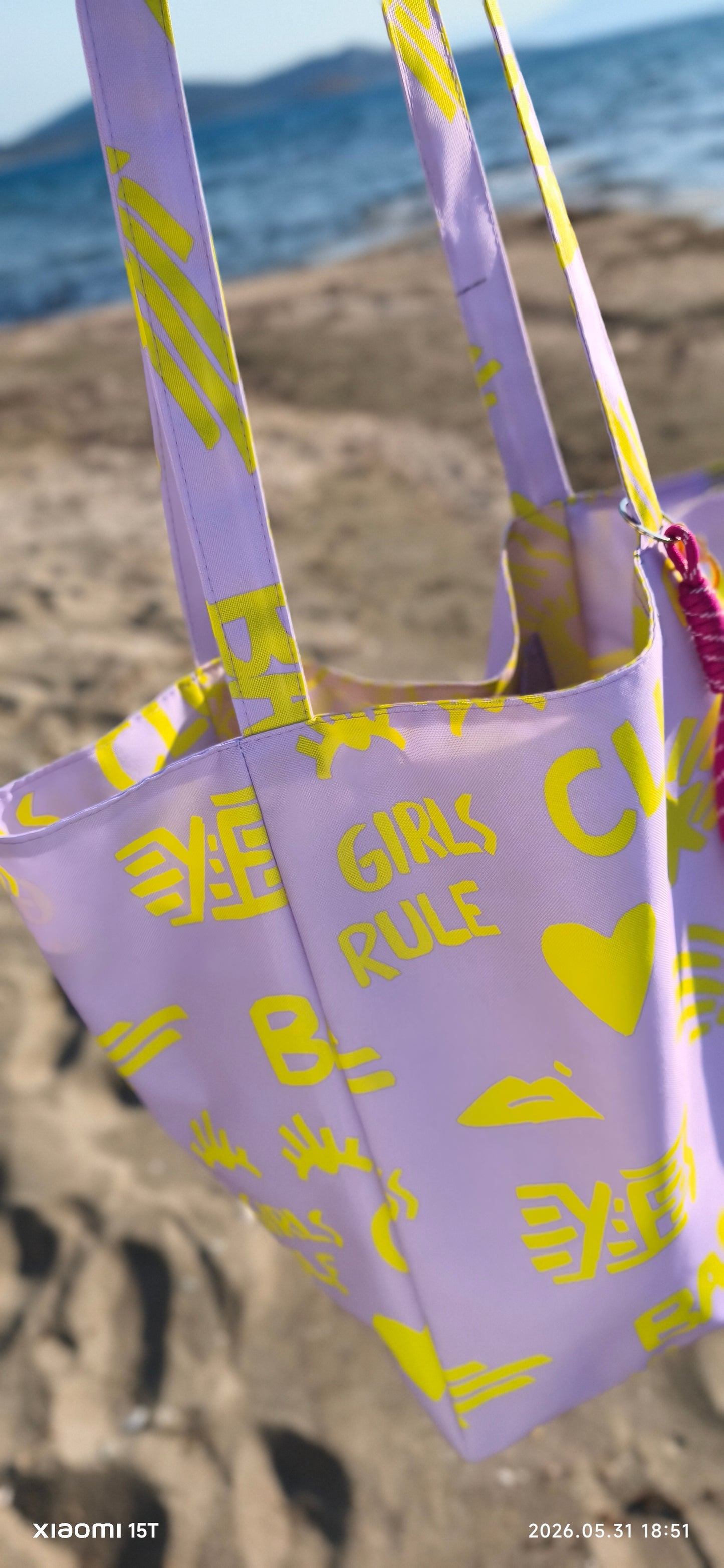 BAD GIRL BEACH BAG