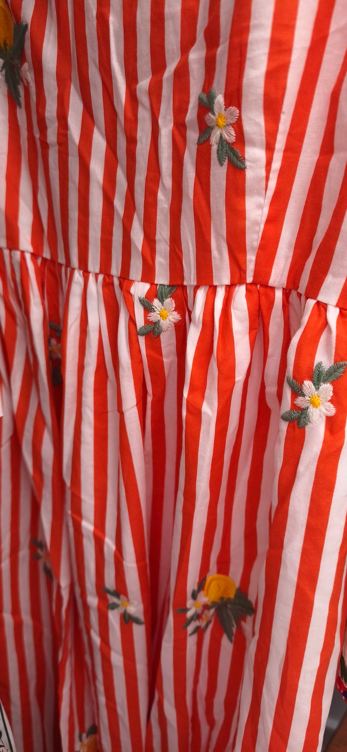 Asma Orange Dress with Lemons