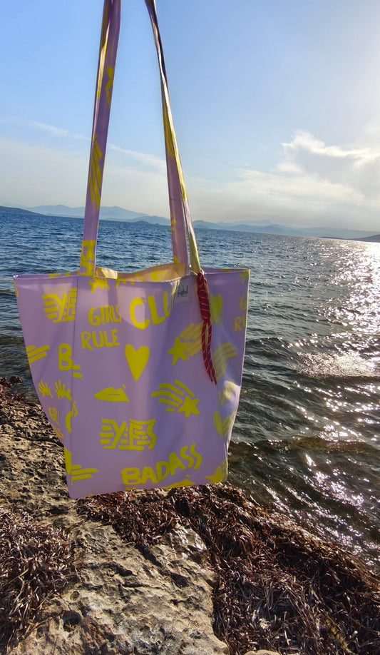 BAD GIRL BEACH BAG