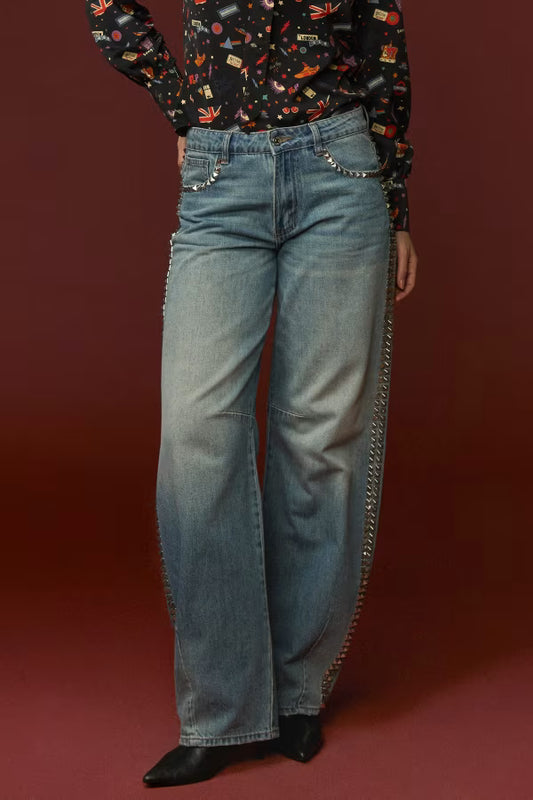 UK JEANS WITH STUDS