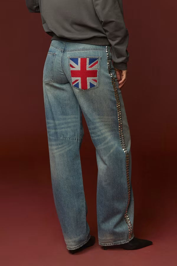 UK JEANS WITH STUDS